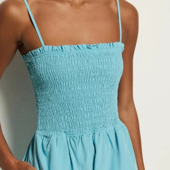 Nation LTD Light Blue Smocked Dress - Picture 3 of 10